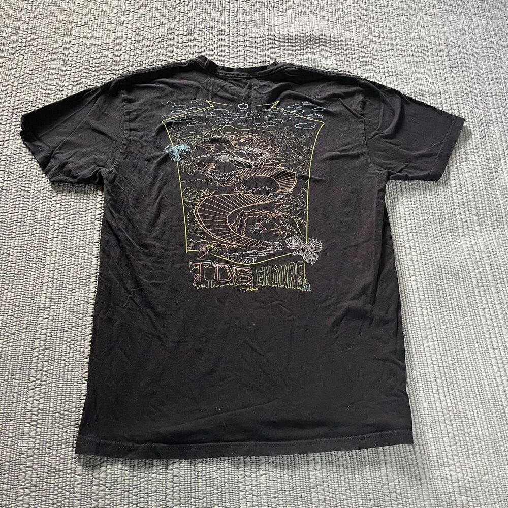 Fasthouse TDS Enduro T-Shirt Black Men’s Large Graphic Moto Tee